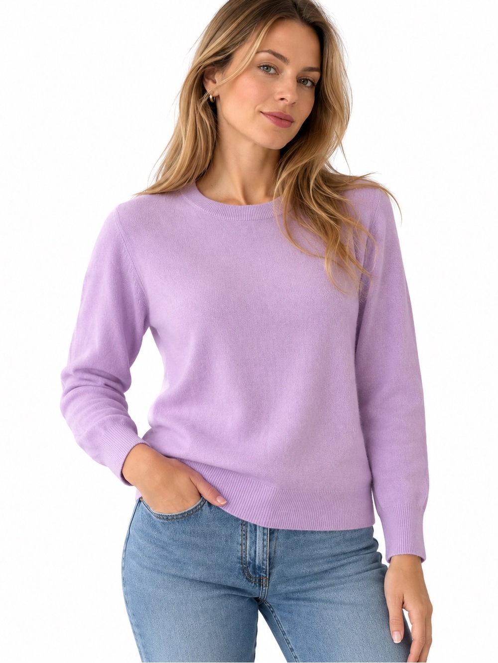 J. Crew Lavender Crewneck Sweater